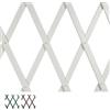 Virsus 1 Traliccio Estensibile in PVC 1540, misura 100x200 cm, per sostegno a muro di fiori e pianti rampicanti, per decorazione esterni pannello recinzione giardino, terrazzo Vari Colori (bianco) - F