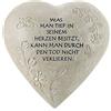 Com-Four® Decorazione tombale a Forma di Cuore, Decorazione tombale | pietra commemorativa con iscrizione