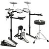gear4music VISIONDRUM+ Batteria Elettronica 8 Pad in Mesh, Pedali Hi-Hat e Kick | Kit Batteria Elettrica Adulti e Bambini, Altezza Regolabile, Design Pieghevole, Cuffie, Sgabello e Bacchette Inclusi