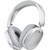 RORSOU C6 Cuffie con Cancellazione Attiva del Rumore, Cuffie Wireless Over Ear Bluetooth, Cuffie Leggere Piegevoli con Cupole Profonde per Bassi Comfort e Microfono Argento
