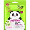 ELETTIVA Srl 7Days Maschera viso Panda - Maschera in tessuto per depurare e illuminare il viso, 28 g