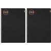 NU: Notebooks - Kraft Range - Quaderno A4 con rilegatura a spirale nera - quaderni di cancelleria - Blocco note professionale - 160 pagine (Confezione da 2)