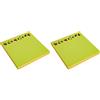 APLI 18338 - Foglietti adesivi fustellati TO DO 75 x 75 mm blocco da 75 fogli 3 colori assortiti fluorescenti (Confezione da 2)