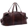 SID & VAIN® borsa viaggio tracolla vera pelle vintage AUBURN grande borsone bagaglio a mano sportiva duffle bag weekend uomo donna marrone prodotto artigianale