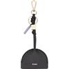 DUDU Portachiavi in Pelle Uomo Donna, Portachiavi con Moschettone e 2 Anelli, Ideale per Regali Black_lavender