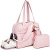 KONO Borsa da Viaggio Donna 40x30x20 cm, Bagaglio a Mano 24 L, Set 2 Pezzi | Nylon idrorepellente con vano scarpe, scomparto bagnato, tracolla imbottita e numerose tasche interne ed esterne