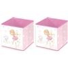 Herding Young Collection Scatola portaoggetti Little Fairy, Circa 30 x 30 x 30 cm, Da Posizionare a Terra o su uno Scaffale, 100% Polipropilene, 100% Carta all'Interno (Confezione da 2)