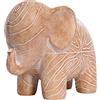 Kakizzy Statua di elefante, decorazione animale africano, elefante in legno, regalo per donne, decorazione bohémien per soggiorno, scaffale, ufficio (confezione da 1, piccola)