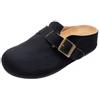 JOMIX Sabot Donna in Sughero Ciabatte Basse con Fibbia Regolabile | Punta Chiusa, Plantare Anatomico, Ciabatte da Casa e Ufficio, Mules Suede Antiscivolo