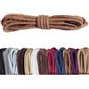 Kaps Round Thin Laces, lacci in cotone 100% di alta qualità 2mm per calzature casual e fashion, made in Europe, 1 paio, molti colori e lunghezze