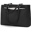 LOVEVOOK Borsa Donna Grande, PU Pelle Borse da Lavoro Università Tote Bag porta PC, Elegante Borsa Tracolla per Ufficio University Docente Scuola