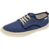 JOMIX Scarpe Uomo Estive in Tessuto con Lacci Espadrillas Basse da Uomo Traspiranti Sneakers Casual Leggere con Suola Gomma per Estate Vacanze Made in Spagna