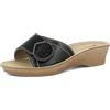 inblu Ciabatte Donna In Ecopelle Con Zeppa 4,5cm E Plateau, Strappo Regolabile E Plantare Anatomico Sandali a ciabattaDonna