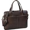 STILORD "Leonel Stretta Borsa Porta PC Pelle Nero 15.6 Pollici Bretelle Vintage Custodia Sottile Cartella Portadocumenti Vera Pelle Borsa Lavoro Cuoio Grande per Laptop