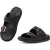 JOMIX Ciabatte Uomo Estive con Doppia Fibbia Regolabile Sandali con Plantare Ergonomico Morbido Pantofole Look Casual