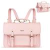 MOSISO Borsa Laptop 3 in 1, Borsa Tracolla Laptop Pelle PU | Custodia Tracolla, Zaino Computer Portatile, Borse Messenger per Computer, Custodia Mano