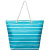 Brandsseller Borsa da spiaggia con chiusura lampo, 50 x 38 x 15 cm, borsa a tracolla, borsa per la spesa, tasca interna