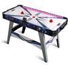 HOMASIS Air Hockey da Tavolo con Motore Potente da 12 V, 137 x 65 x 86 cm | Gioco Hockey da Tavolo con 2 Spingitori e Dischi, Poggia Piedi Regolabili, Segnapunti, per Famiglia, Bar, Casa