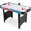 HOMASIS Tavolo da Air Hockey in Legno per Bambini e Adulti, Tavolo da Gioco Interno con Display LED e Potente Motore da 12 V, 2 Dischi e 2 Pattini, Giochi Familiari per Tutte le Età