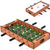 HOMASIS Tavolo Multigioco 2 in 1 in Legno con Calcio Balilla e Air Hockey | Biliardino per Bambini e Adulti da Casa, Bar, Ufficio, Feste, 69 x 36 x 10 cm