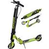 Raven - Monopattino per bambini e adulti - Scooter - Monopattino freestyle - Pieghevole, cuscinetti ABEC-9, manubrio regolabile in 4 posizioni