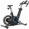 JK Fitness Spin Bike JKV52 | Indoor Cycling Magnetica Professionale con Freno Elettronico [Volano 22 Kg] Trasmissione a Cinghia Silenziata, Console LED, App Compatibili, Fascia Cardio Inclusa