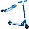 KOMFOTTEU Monopattino per bambini con 2 ruote a LED e freni, skateboard pieghevole con 3 altezze regolabili, in alluminio con carico 50 kg, per bambini