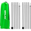 SANLIKE Palo Telescopico Acciaio Inox Tenda Campeggio 200cm Ricambio | Adatto escursionisti montagna spiaggia , lunghezza regolabile , supporto baldacchino robusto senza ruggine
