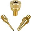 GAV Kit Accessori Adattatori Set Ago per Aria Compressa e Pompa a Sfera Adatto a Gonfiaggio Palloni Materassini e Bici con Valvola Presta