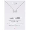 LUUK LIFESTYLE Stainless steel necklace with cute pendants, Angel Wings|Whale|Baguette|Pinecone|Bunny|Honeybee|Duck|Flower, Gifts for Women, 50cm adjustable chain, Silver|Gold|Rose Gold