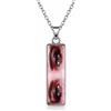 Vero Bijoux Collana con foto occhi a colori personalizzata - Collana con foto incisione sguardo - Incisione laser nitida e perfetta - Made in Italy