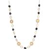 Dazylleco Collana lunga in oro bohémien da donna, collana lunga con perline, gioiello per costume regalo di compleanno per donne