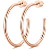 GoldChic Orecchini Cerchio Donna Semplici, Leggeri e Comodi Larghezza 2 mm | Leggeri e Ipoallergenici, Argento/Oro/Oro Rosa/Nero, 15 mm/20 mm/30 mm/40 mm/50 mm/60 mm/70 mm/80 mm/90 mm/100 mm