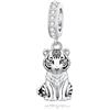 ROMANTICWORK Argento Sterling 925 koala/maialino/gatto/colibrari/bovino/manzo/leone/volpe/scimmia/teschio/tigre/panda rosso per braccialetti animali gioielli da donna