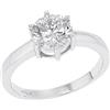 Amor Anello in argento sterling 925, da donna, con zirconi sintetici, bianco, in scatola per gioielli, idea regalo per moglie e fidanzata