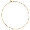 MAJALE - Girocollo rigido dorato o argentato da donna | Choker in acciaio inossidabile ipoallergenico e resistente all'acqua | Collana elegante e versatile per l'uso quotidiano | Gioiello minimalista
