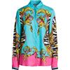 VERSACE JEANS COUTURE - Camicie e bluse fantasia - Turchese