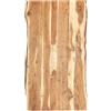 vidaXL Piano del Tavolo in Legno Massello di Acacia 118x(50-60) x3,8 cm