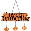 Lovelegis Decorazione Happy Halloween Scritta Appendere Porta casa Esterni Interni Zucca Arancione Nero Festa addobbo Decorazione Tema Spaventoso