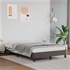 Runheo Struttura letto senza materasso grigio 110 x 190 cm ecopelle moderna con rete a doghe, gambe di supporto, design robusto per camera da letto, sonno riposante