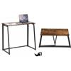 Ginhow Scrivania Pieghevole 80x40x74cm Scrivania per Computer Scrivania Piccola per PC Tavolo Pieghevole Piccolo per Ufficio, Soggiorno, Camera da Letto Scrivania Pieghevole Moderna Tavolo da