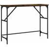 vidaXL Tavolo Consolle Rovere Fumo 100x32x75 cm Legno Multistrato