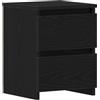 Generico Armadio da Notte Rovere Nero 30 x 30 x 40 cm Legno Multistrato,Mobili,Tavoli,Comodini,Nero,7.6 kg,861988