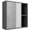 Vicco Mobile a specchio per il bagno Leano Antracite/Rovere Montagna 60x60 | 1 Anta · 4 scomparti · Spazio aperto & chiuso · Cosmetici & cura · Sopra il lavabo