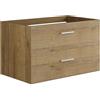 Vente-unique - Mobile sotto lavabo sospeso le chiaro 80 cm - KAYLA