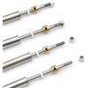 SPARKHOBBY Set di 2 alberi di supporto e boccole per eliche da 4 mm, ad alta precisione, in acciaio inox, varie dimensioni, per barche telecomandate (2 pezzi, 4 x 200 x 250 mm)