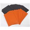 docsmagic.de 100 Premium Bi-Color Card Sleeves Mat Orange/Black Standard Size 66 x 91 Bustine Nero
