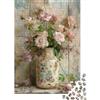 gBvHnKzPsMfWj Vaso Floreale Vintage Puzzle 1000 Pezzi Carta per Adulti Composizione Rose Rustica Gioco di Puzzle 1000 Pezzi Relax Casa Regalo 52x38cm/1000pcs