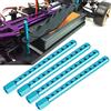 LICAEVEY 4 Pezzi Montanti in Lega di Alluminio per Auto RC 1/10 (BLUE) | Costruzione robusta, resistente alla corrosione, design leggero, facile da avvitare, finitura argento