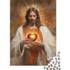 gBvHnKzPsMfWj Ritratto Figura Religiosa Puzzle 1000 Pezzi Carta per Adulti Scena Cuore Caldo Gioco di Puzzle 1000 Pezzi Relax Decorazione Regalo Famiglia 38x26cm/1000pcs